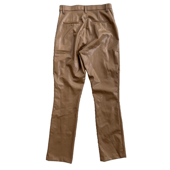 Abercrombie & Fitch Skinny Ultra High Rise 30/10 Faux Leather Split Hem Pants - Picture 4 of 8